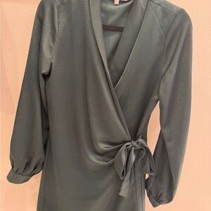 Elegant Wrap Dress with Tie